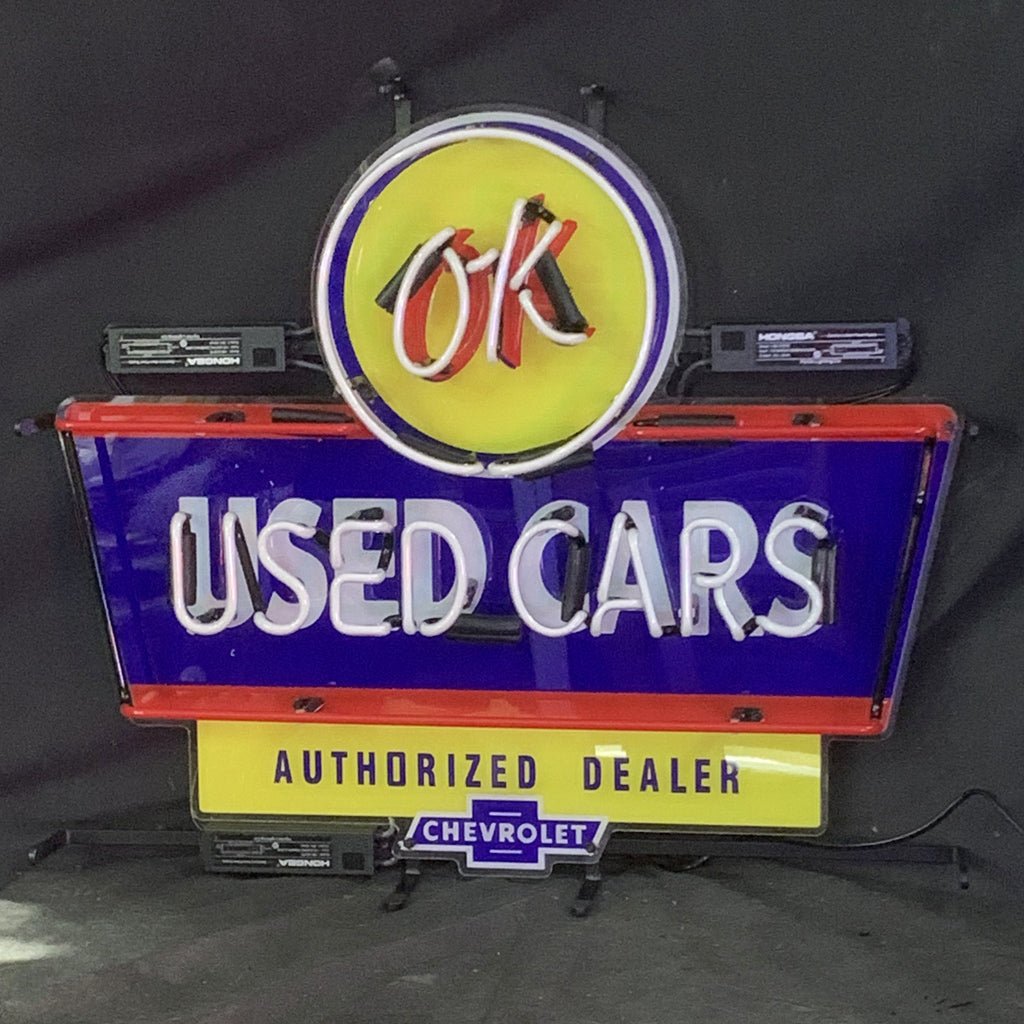 OK Used Cars Authorized Dealer Chevrolet Neon Signs Light - Club Rehab