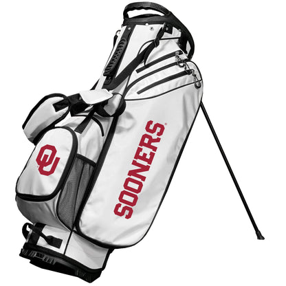 Oklahoma Sooners Birdie stand golf bag, White color