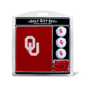Oklahoma Sooners Embroidered Towel Golf Gift Set