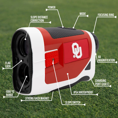 Oklahoma Sooners Foresight golf rangefinder by Team Golf, view 6