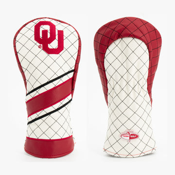 Oklahoma Sooners Gestepptes Fairway-Holz-Headcover mit Streifen