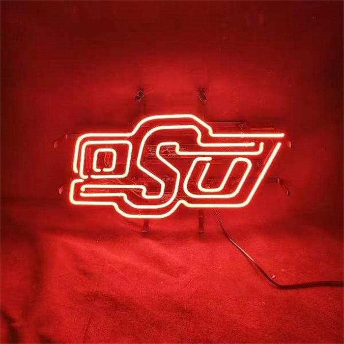 Oklahoma State University Logo Neon Signs - Club Rehab
