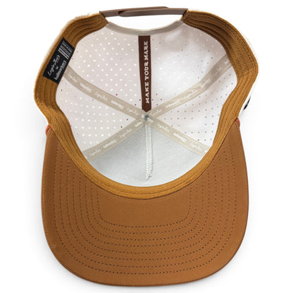 Old Fashioned Golf Hat | Snapback Cap | Built-in Magnetic Ball Marker Holder + Marker Included | Adjustable - Club Rehab