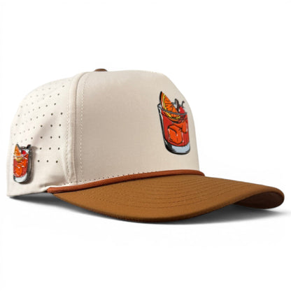 Old Fashioned Golf Hat | Snapback Cap | Built-in Magnetic Ball Marker Holder + Marker Included | Adjustable - Club Rehab