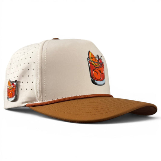 Old Fashioned Golf Hat | Snapback Cap | Built-in Magnetic Ball Marker Holder + Marker Included | Adjustable - Club Rehab