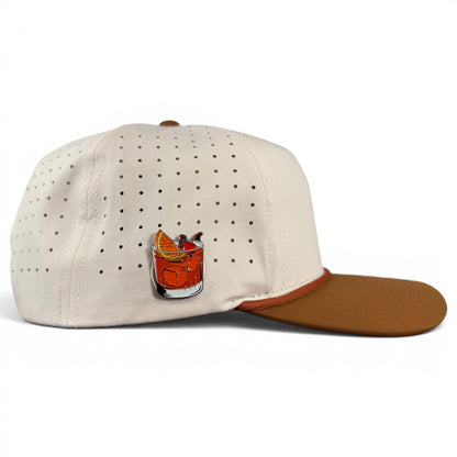 Old Fashioned Golf Hat | Snapback Cap | Built-in Magnetic Ball Marker Holder + Marker Included | Adjustable - Club Rehab