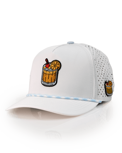 Old Fashioned White - Perforated Rope Hat - Club Rehab