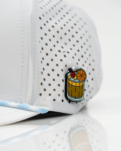 Old Fashioned White - Perforated Rope Hat - Club Rehab
