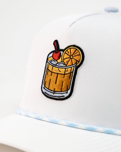 Old Fashioned White - Perforated Rope Hat - Club Rehab