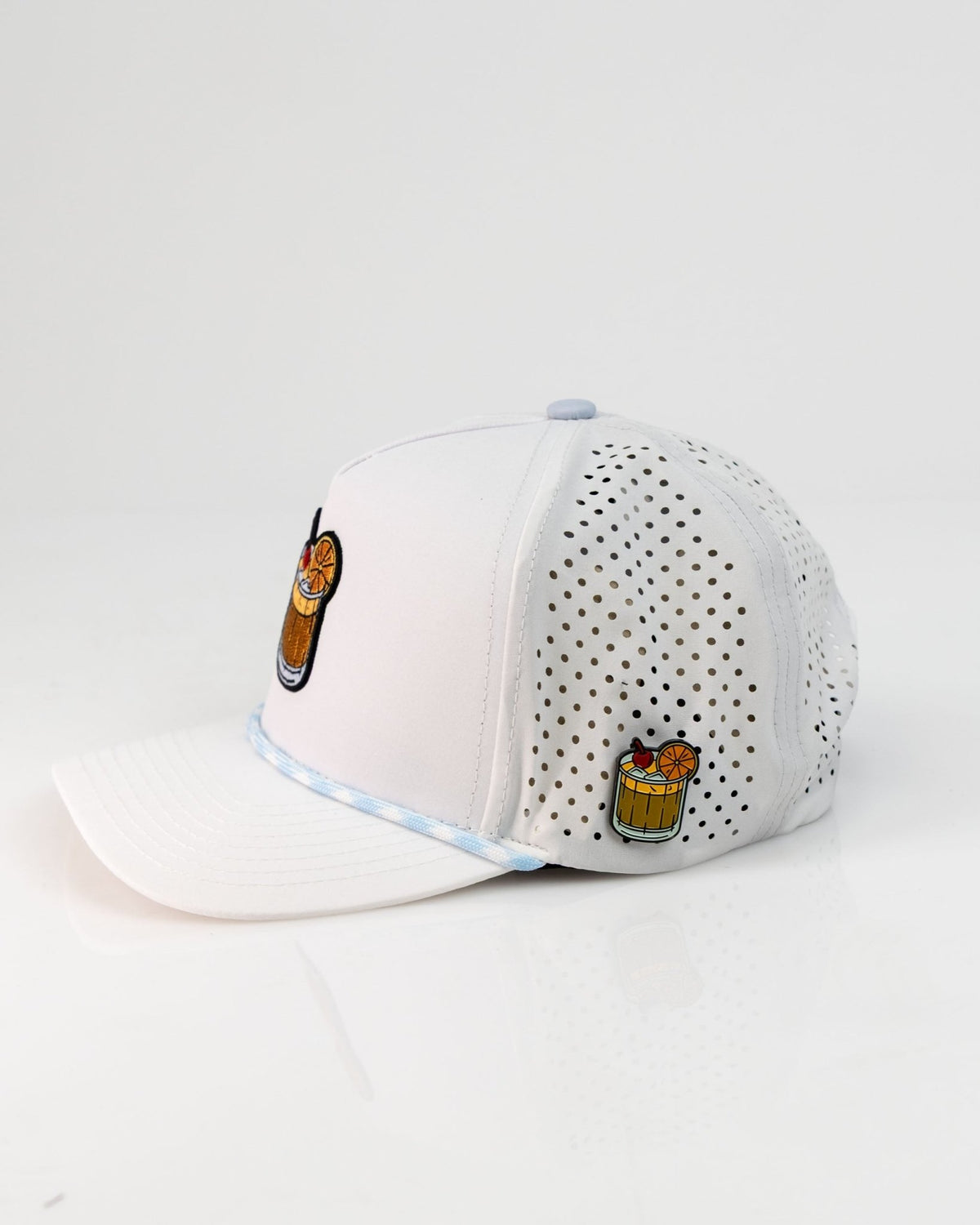 Old Fashioned White - Perforated Rope Hat - Club Rehab