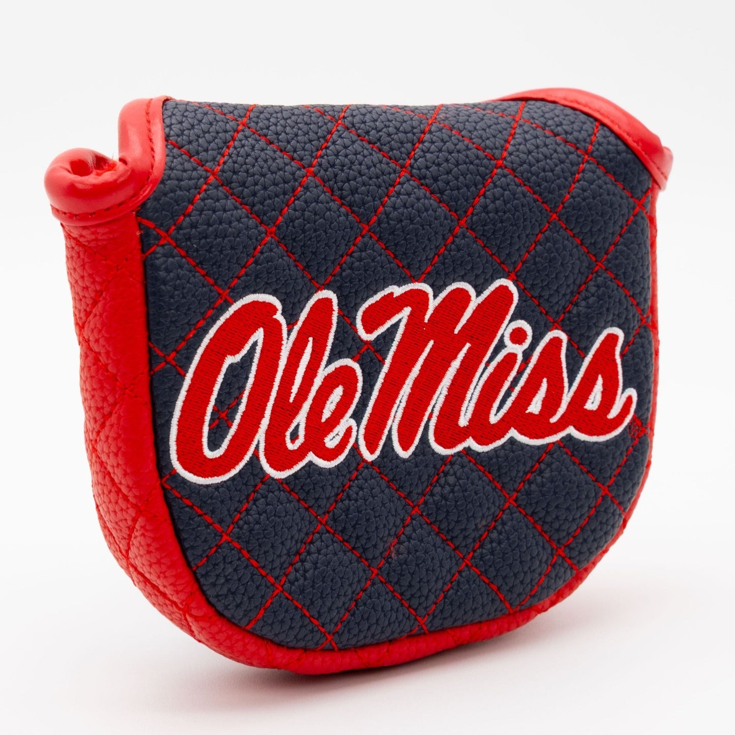 Ole Miss Rebels Quilted Headcovers – Hotty Toddy Collection - Mallet Putter Solid - Club Rehab