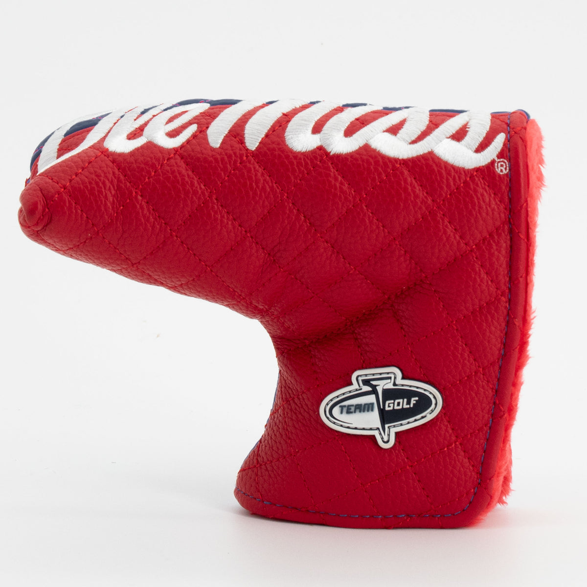 Ole Miss Rebels Split Quilted Blade Putter Cover, back view