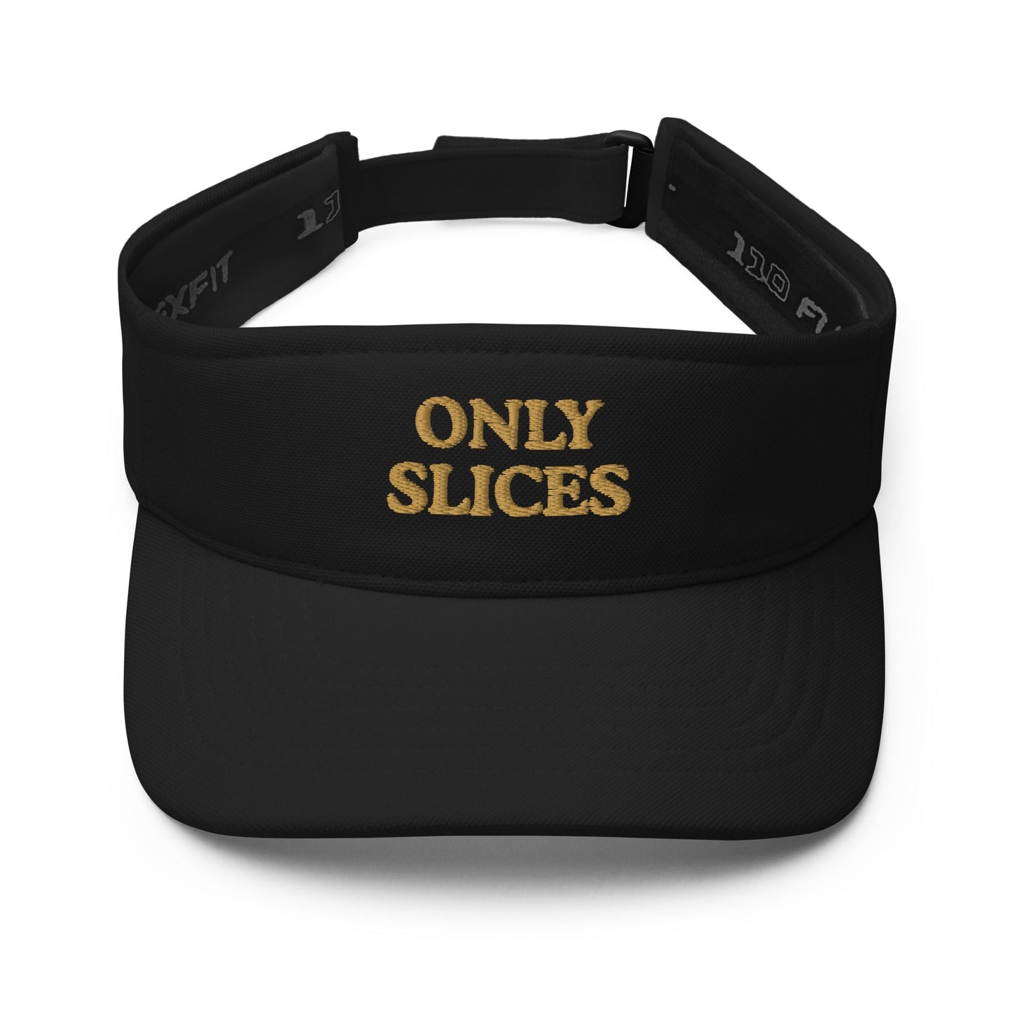 Only Slices Women’s Golf Embroidered Visor - Black - Club Rehab