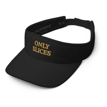 Only Slices Women’s Golf Embroidered Visor - Black - Club Rehab