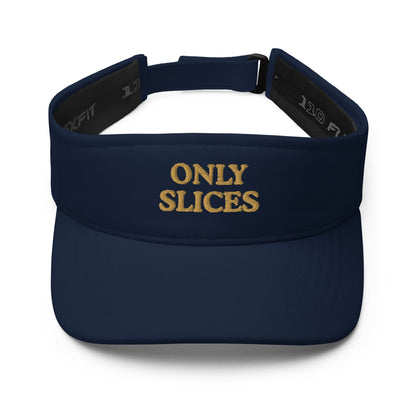 Only Slices Women’s Golf Embroidered Visor - Navy - Club Rehab