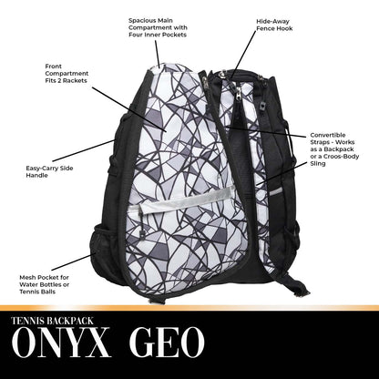 Onyx Geo Tennis Backpack - Club Rehab