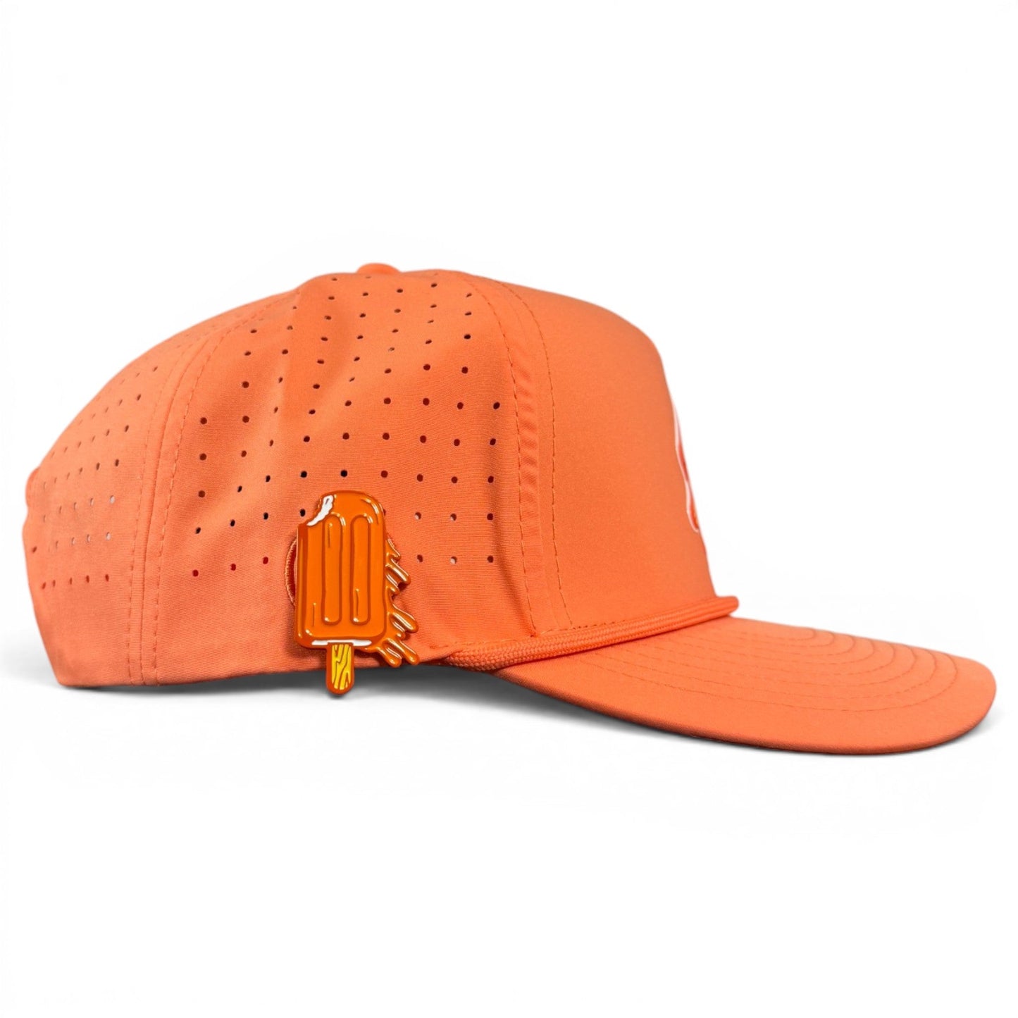 Orange Dream Golf Hat | Snapback Cap | Built-in Magnetic Ball Marker Holder + Marker Included | Adjustable - Club Rehab