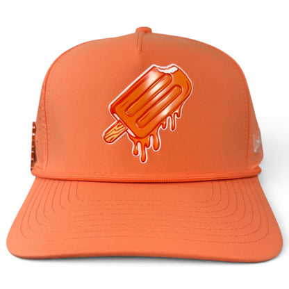 Orange Dream Golf Hat | Snapback Cap | Built-in Magnetic Ball Marker Holder + Marker Included | Adjustable - Club Rehab