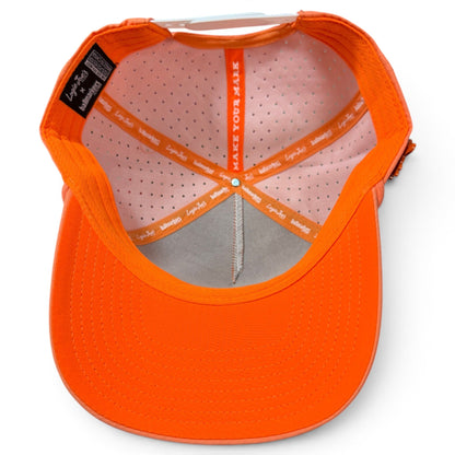 Orange Dream Golf Hat | Snapback Cap | Built-in Magnetic Ball Marker Holder + Marker Included | Adjustable - Club Rehab