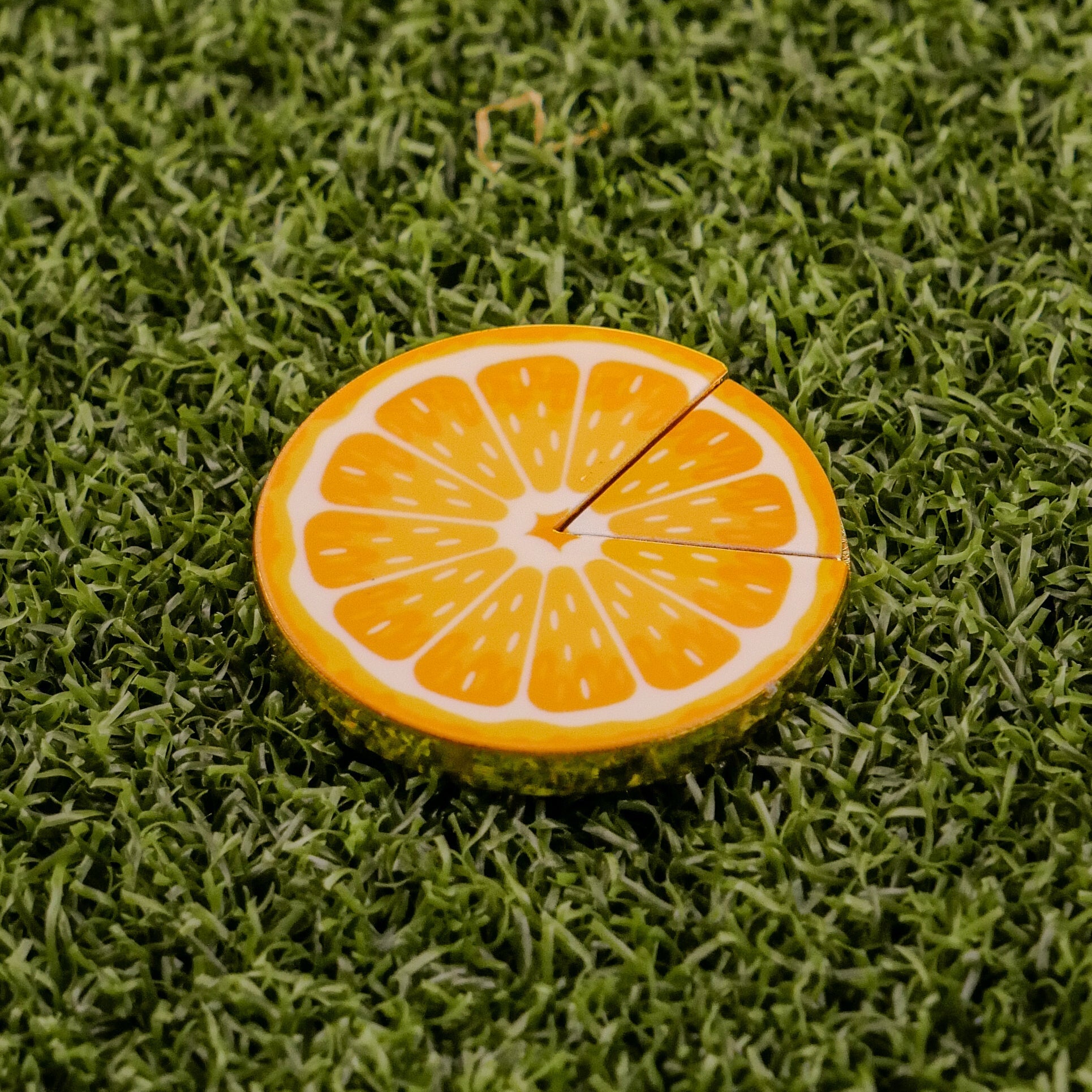 Orange "Slice" Premium Ball Marker - Club Rehab