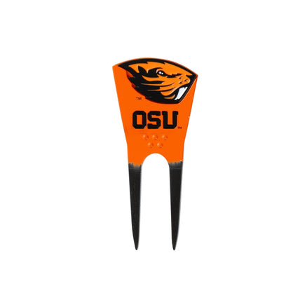 Oregon State Beavers divot tool: front · shaped marker