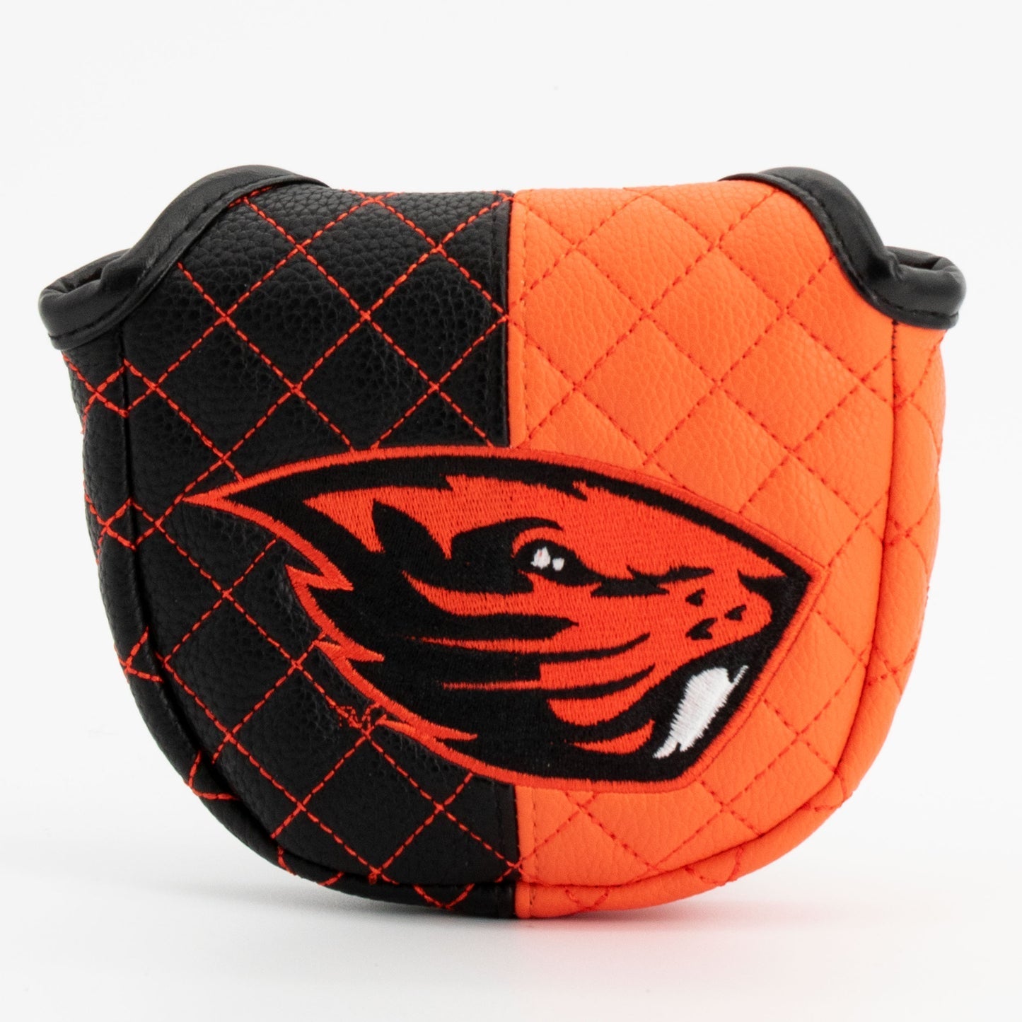 Oregon State Beavers Quilted Headcovers – Go Beavs Collection - Mallet Putter Split - Club Rehab