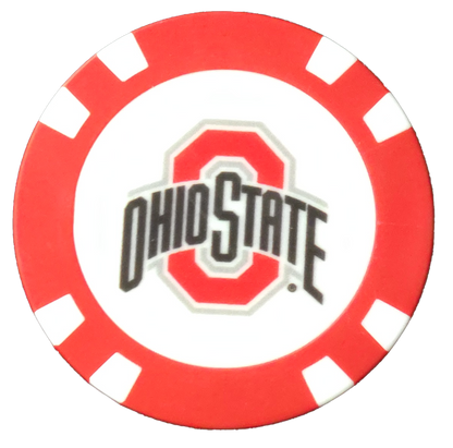 Officially Licensed Ohio State Buckeyes Poker Chip Ball Marker