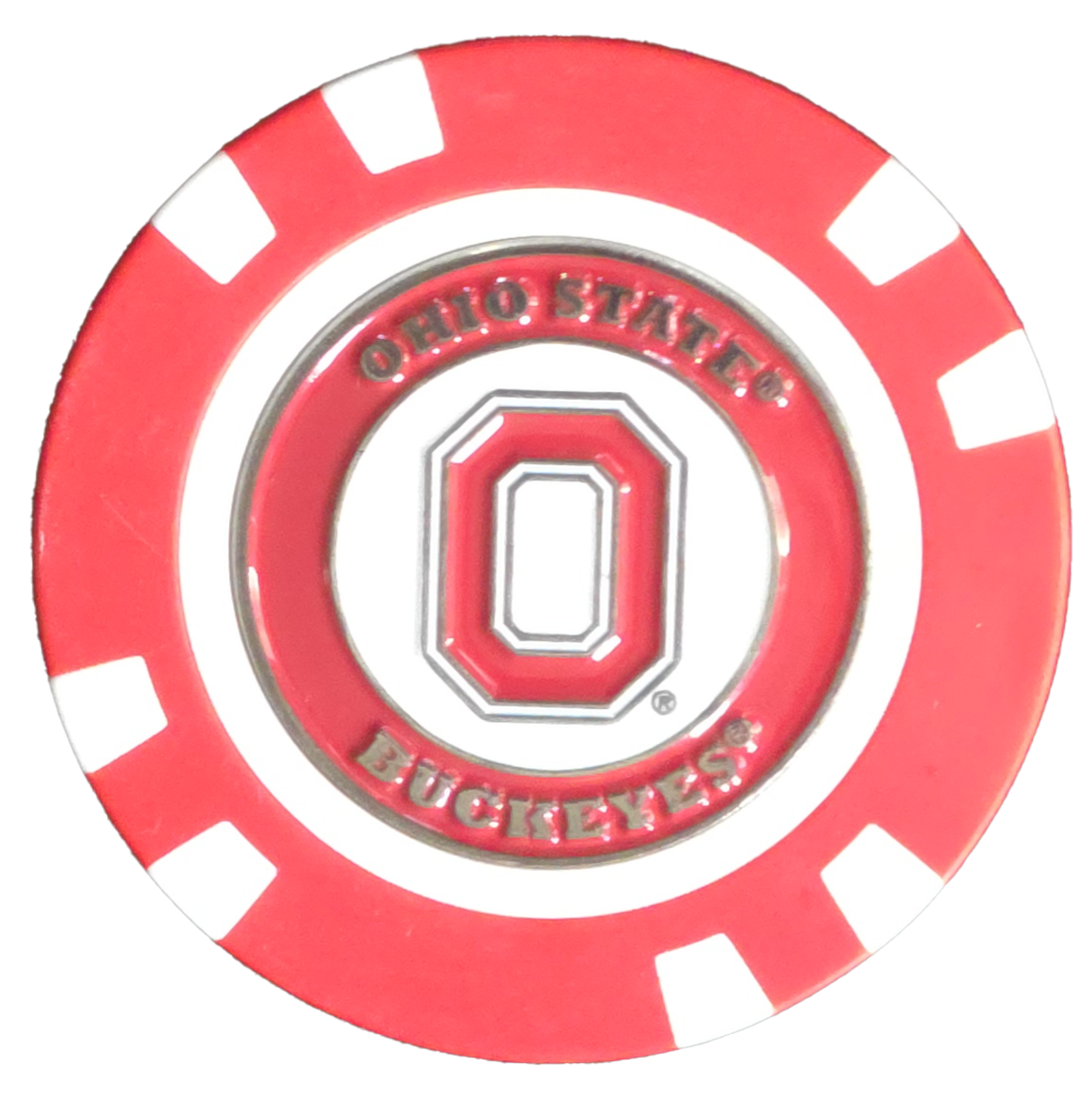 Officially Licensed Ohio State Buckeyes Poker Chip Ball Marker