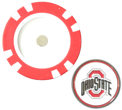 Officially Licensed Ohio State Buckeyes Poker Chip Ball Marker