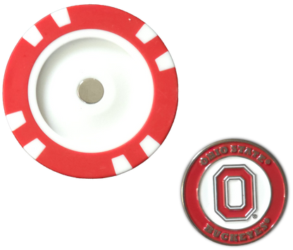 Officially Licensed Ohio State Buckeyes Poker Chip Ball Marker