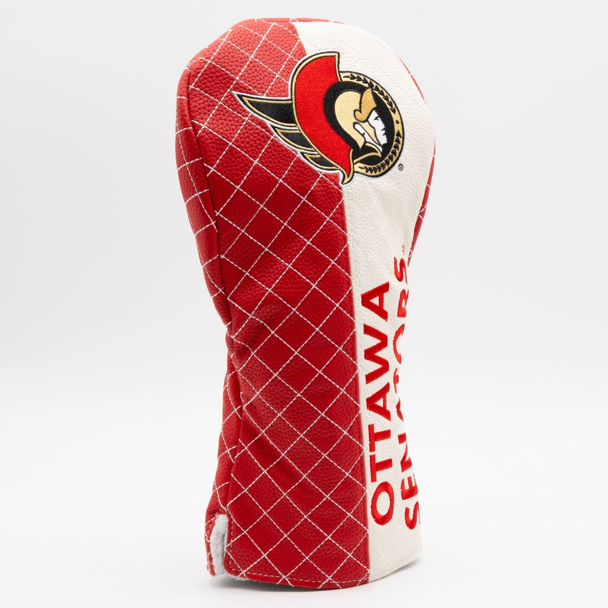 Ottawa Senators split driver quilted golf headcover alternate view