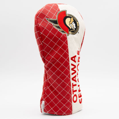 Ottawa Senators split driver quilted golf headcover alternate view