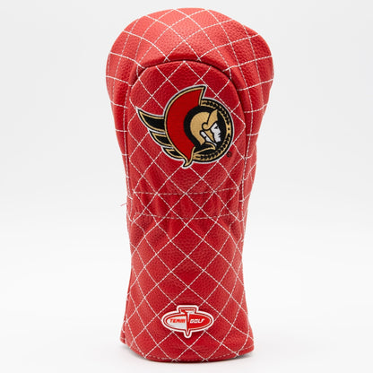 Ottawa Senators solid fairway quilted golf headcover alternate view