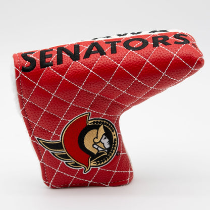 Ottawa Senators split blade putter quilted golf headcover