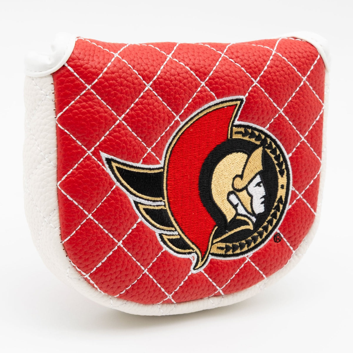 Ottawa Senators solid mallet putter quilted golf headcover alternate view