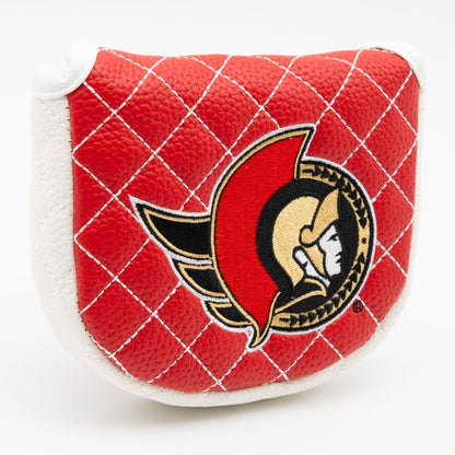 Ottawa Senators solid mallet putter quilted golf headcover alternate view
