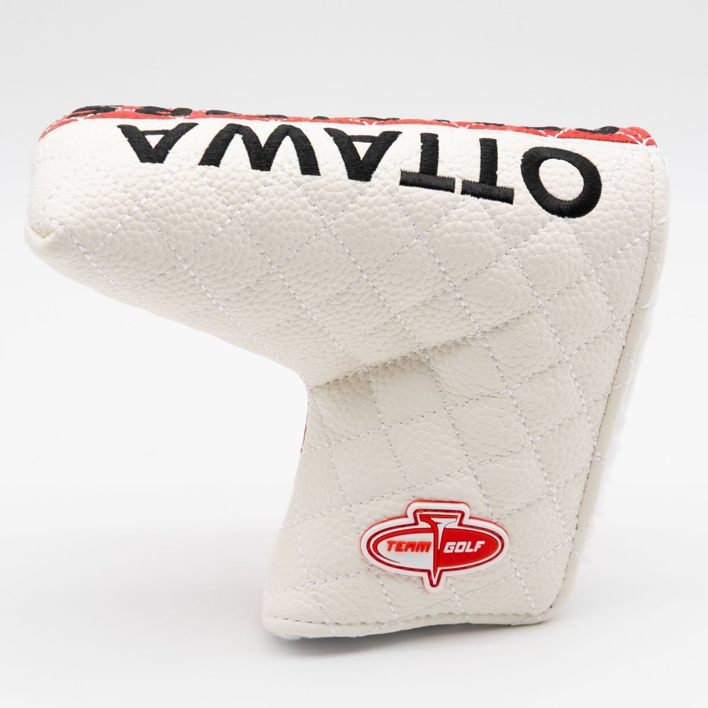 Ottawa Senators split blade putter quilted golf headcover alternate view