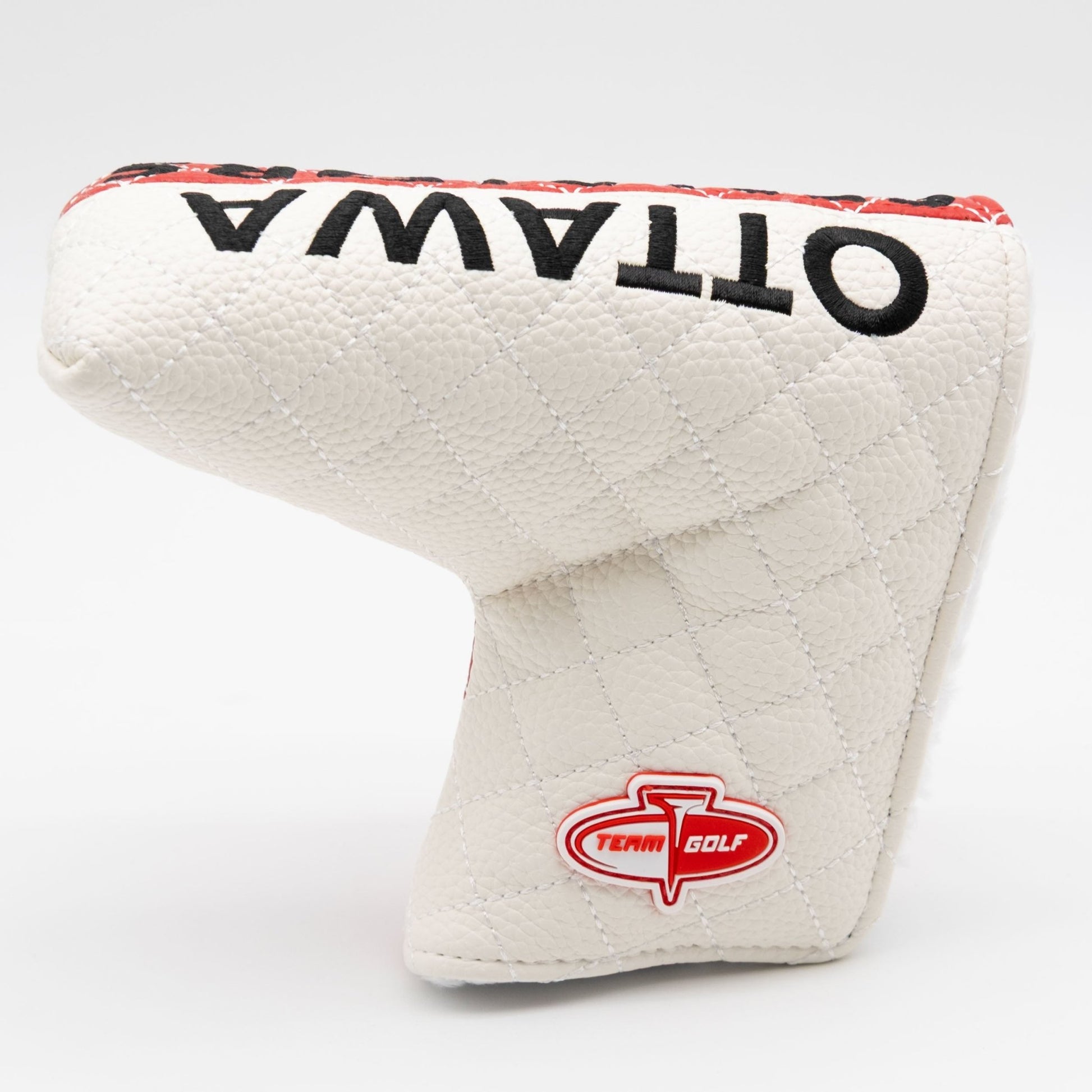 Ottawa Senators split blade putter quilted golf headcover alternate view