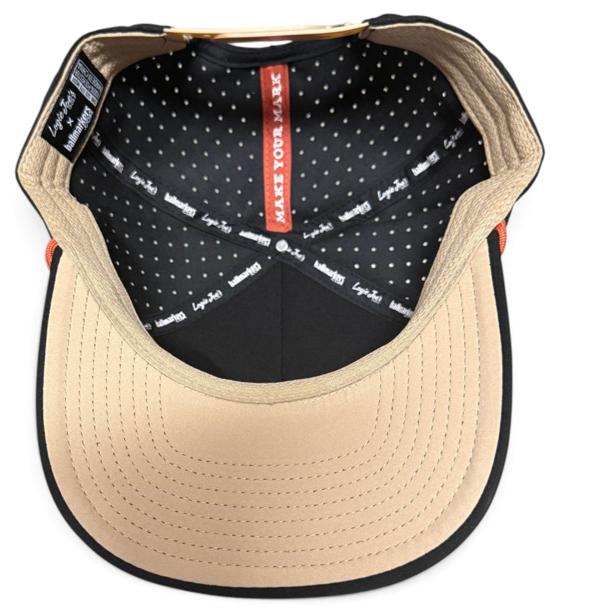 Outlaw Golf Hat | Snapback Cap | Built-in Magnetic Ball Marker Holder + Marker Included | Adjustable | Bull Skull - Club Rehab