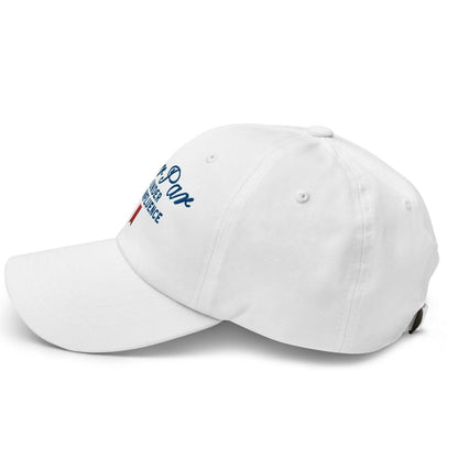 Over Par and Under the Influence Golf Dad Hat - White - Club Rehab