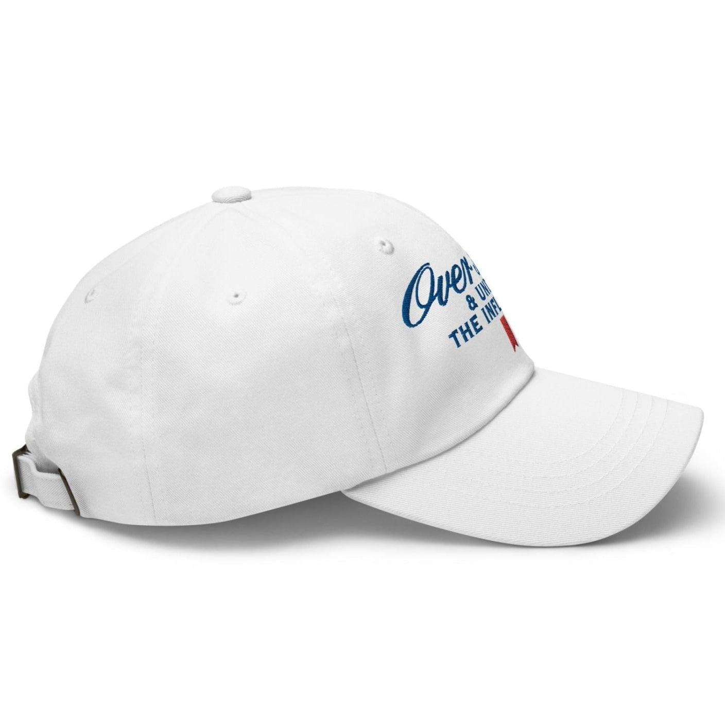 Over Par and Under the Influence Golf Dad Hat - White - Club Rehab