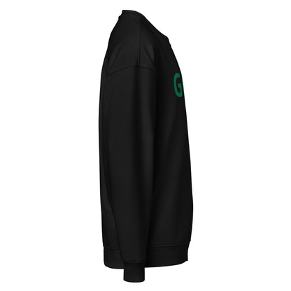 Oversized Embroidered GOLF Sweatshirt – Mulligans & Mimosas Sleeve Detail - Black S - Club Rehab