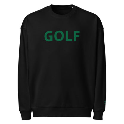 Oversized Embroidered GOLF Sweatshirt – Mulligans & Mimosas Sleeve Detail - Black S - Club Rehab