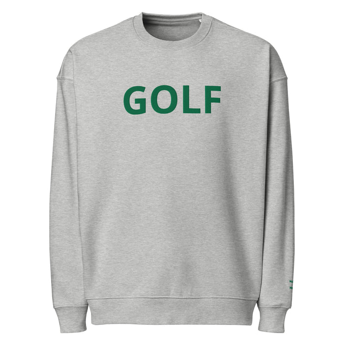 Oversized Embroidered GOLF Sweatshirt – Mulligans & Mimosas Sleeve Detail - Heather Grey S - Club Rehab