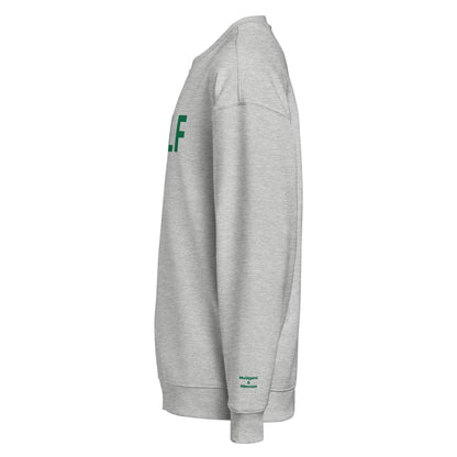 Oversized Embroidered GOLF Sweatshirt – Mulligans & Mimosas Sleeve Detail - Heather Grey S - Club Rehab