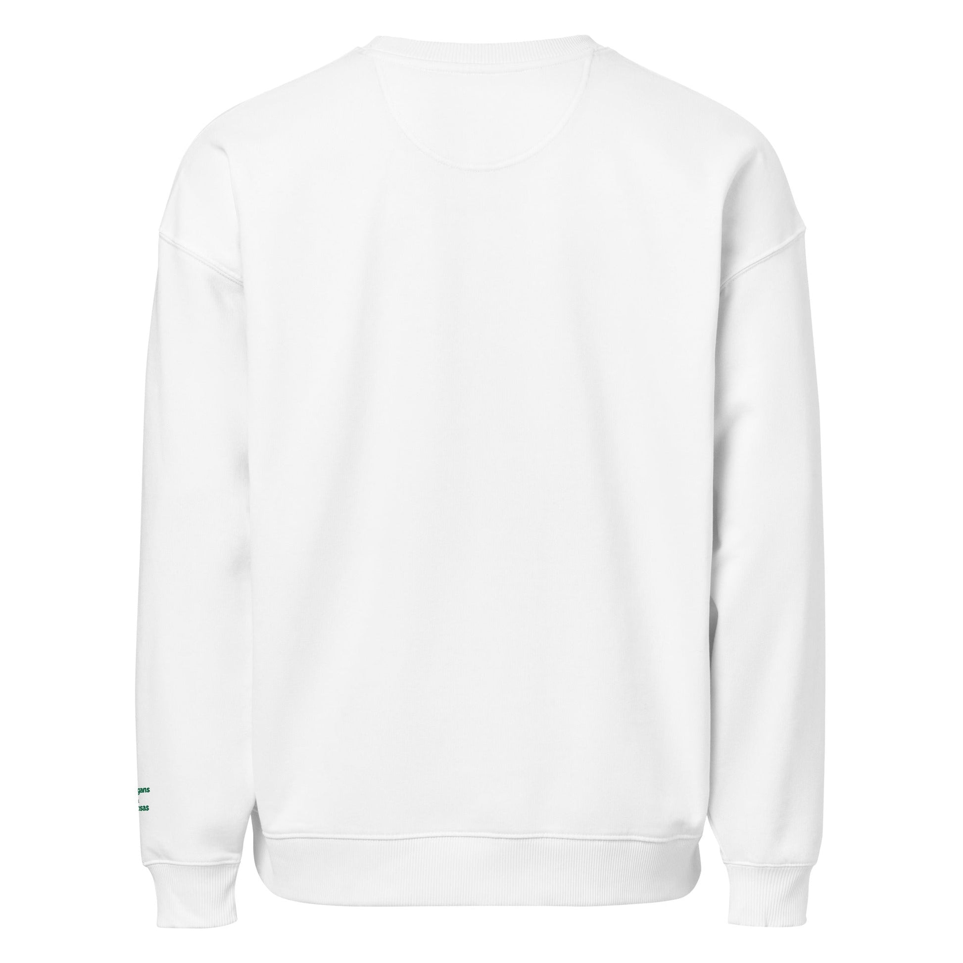 Oversized Embroidered GOLF Sweatshirt – Mulligans & Mimosas Sleeve Detail - White S - Club Rehab