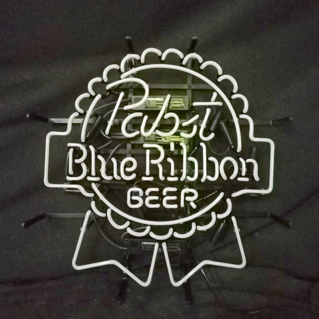 Pabst Blue Ribbon Beer Logo Neon Signs - Club Rehab