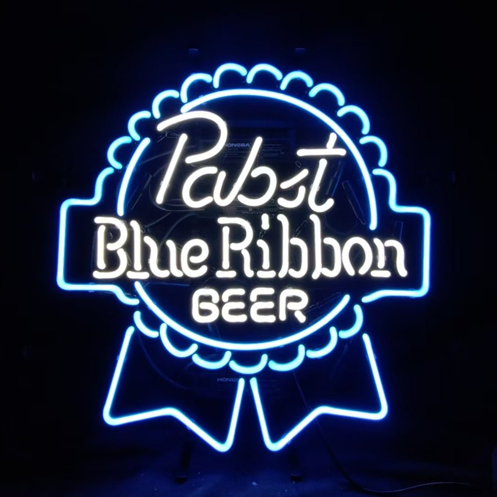 Pabst Blue Ribbon Beer Logo Neon Signs - Club Rehab