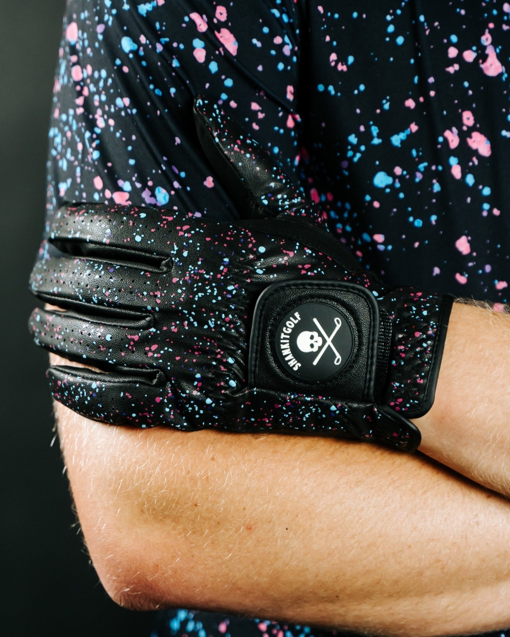 Paint Splatter Polo Black - Small - Club Rehab