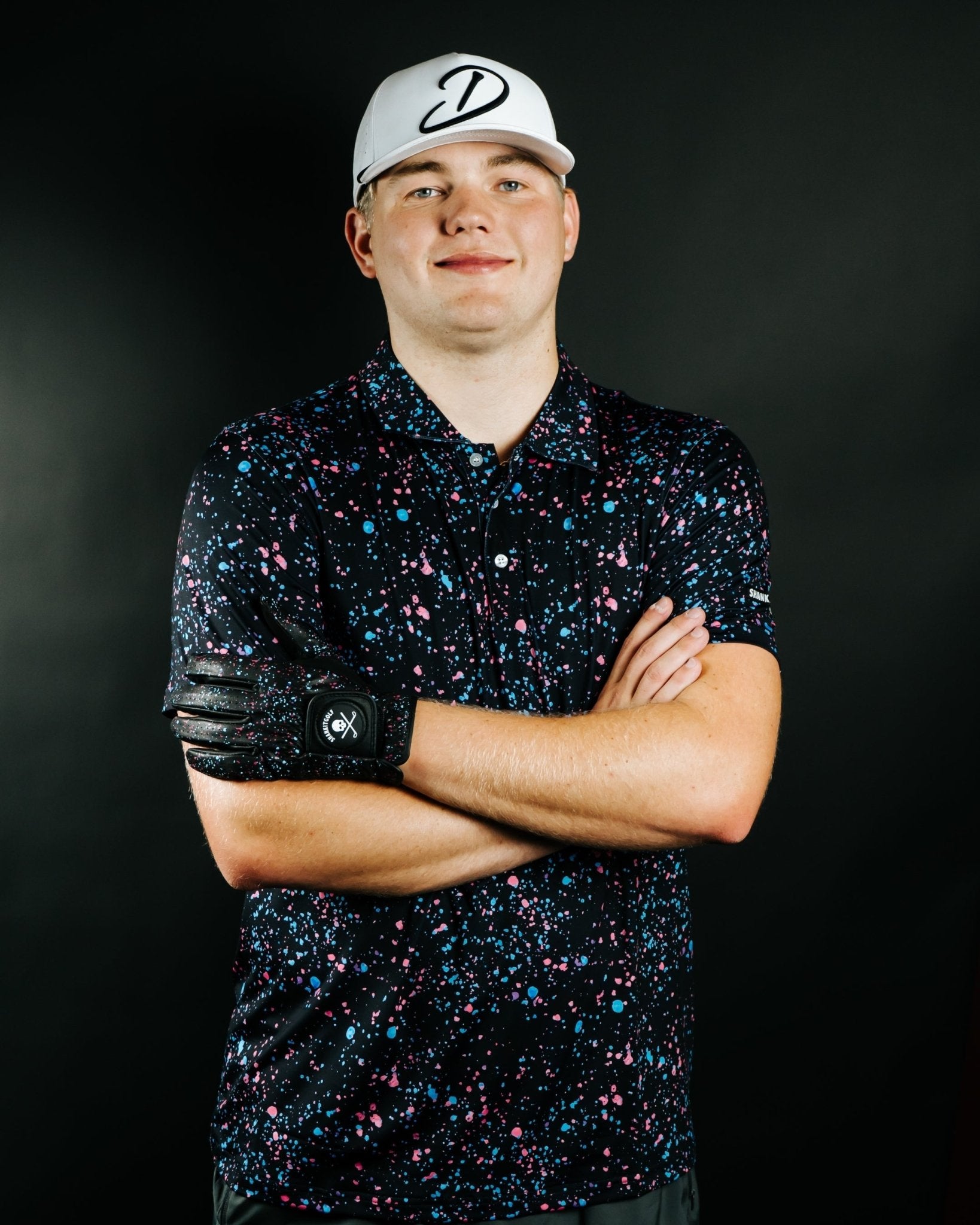 Paint Splatter Polo Black - Small - Club Rehab